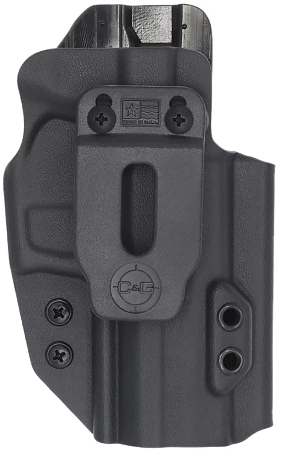 C&G Holsters 0288100 CovertIWB Black Kydex Belt Clip Fits Sig P320C