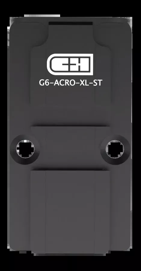 C&H Precision G6-ACRO-XL-ST Optic Adapter Plate - Glock Gen 6 Optic Ready - Aimpoint ACRO Footprint - Steel