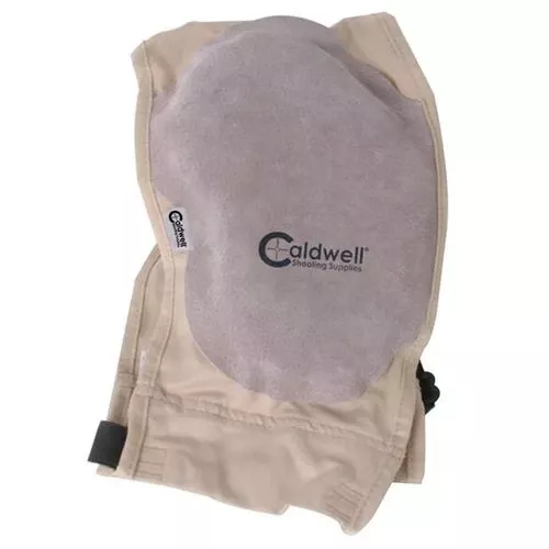 Caldwell 330110 Super Mag Plus Recoil Shield Tan Cloth w/Leather Pad Ambidextrous