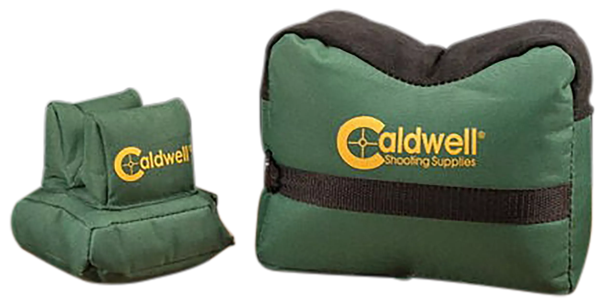 Caldwell 939333 DeadShot Shooting Bag Combo Prefilled Dark Green 600D Polyester Includes Front and Rear Bags