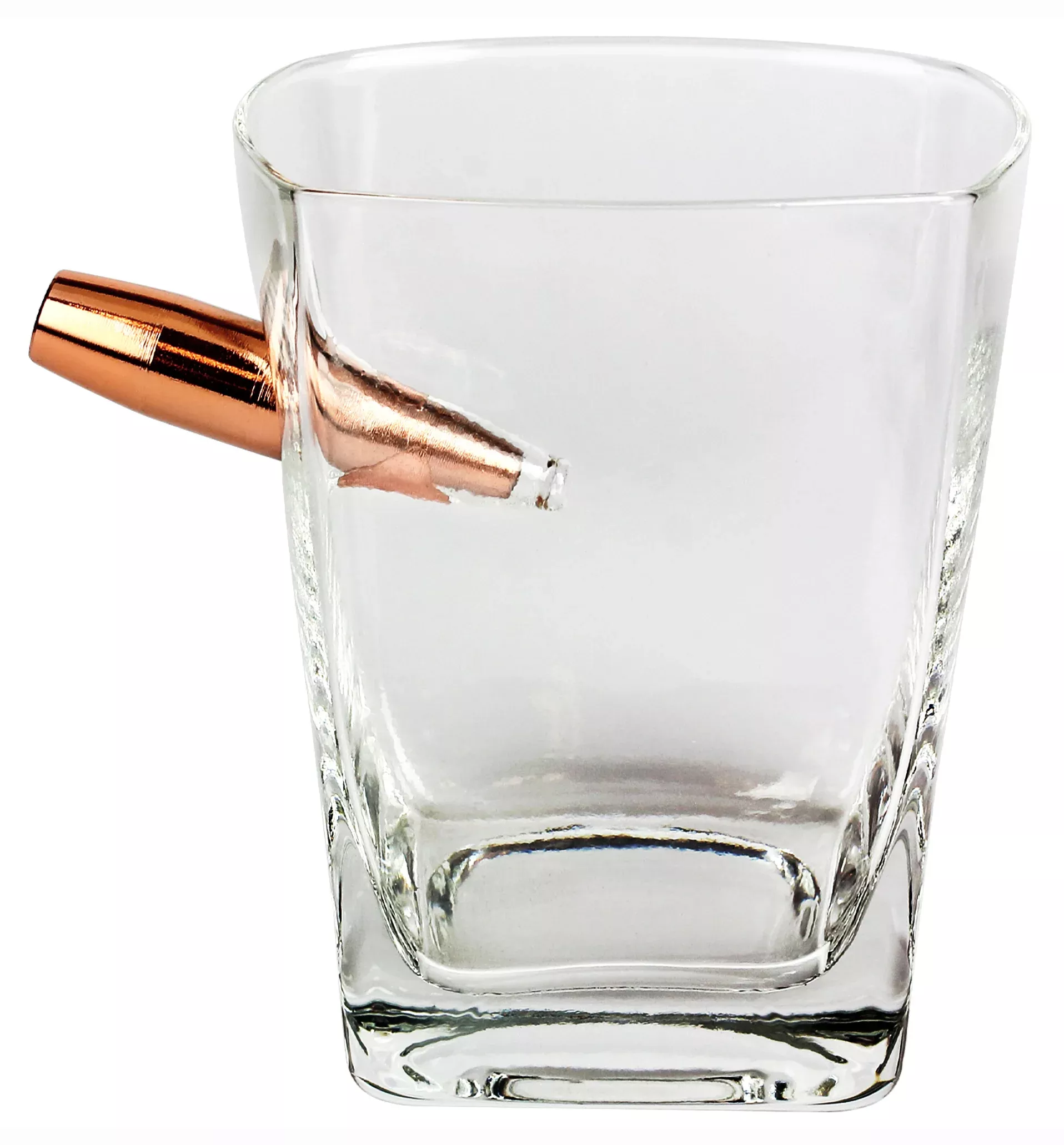 Caliber Gourmet Last Man Standing Bullet Whiskey Glass - Clear