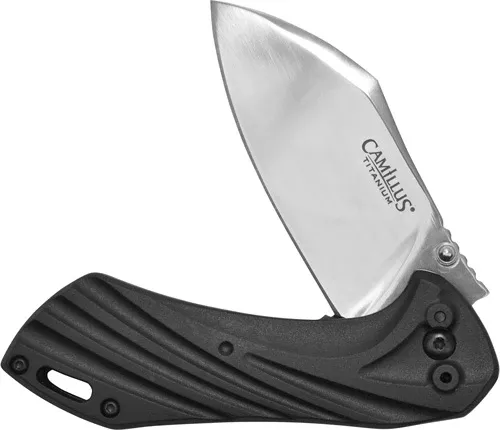 Camillus Chunk Folding Cleaver 3" Blade 7.25" OAL Stainless/Black