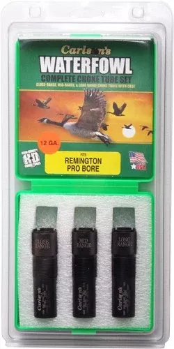 Carlsons Waterfowl Extended Choke Tube 12 Gauge Rem Pro Bore 3-Pack - Close/Mid/Long Range