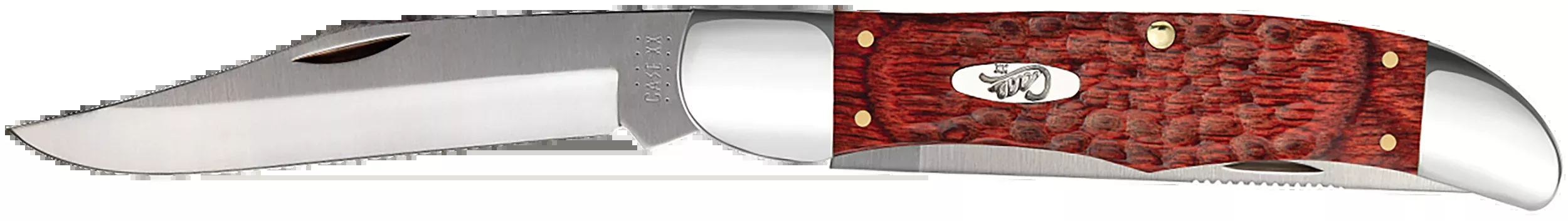 Case Hunter 00189 4.10" Folding Clip/Skinner Tru-Sharp SS Jigged Rosewood Handle
