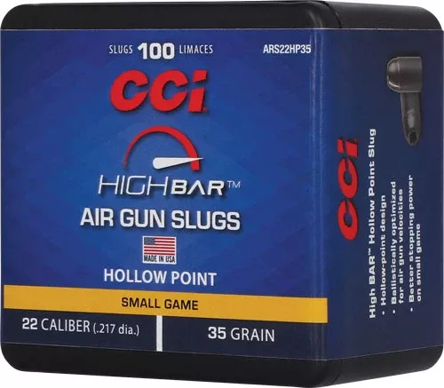 CCI High Bar 22 Cal 35gr Hollow Point Airgun Slugs 100 Rd Box
