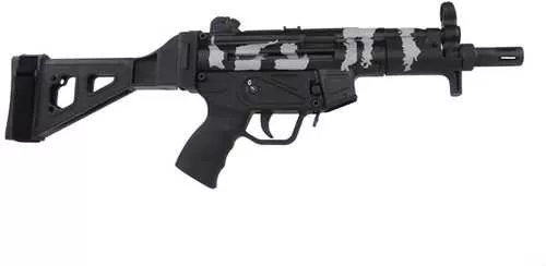 Century Arms AP5 Semi-Auto Pistol 9mm Luger 5.75" Threaded Barrel (2)-30Rd Magazines Rear Diopter Adjustable Sights Grey Storm Camoflage Cerakote Finish