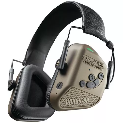 Champion Targets 40983 Vanquish Hearing Protection Electronic Hearing Muff Electronic Earmuff Burnt Bronze