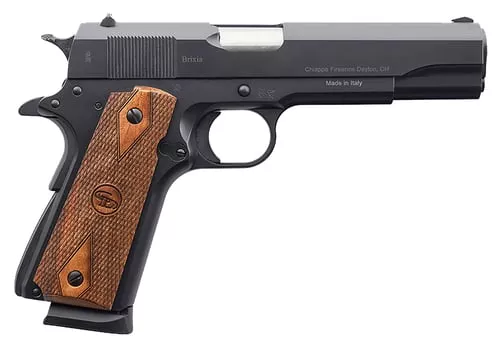 Charles Daly 440169 1911 Field Full Size 9mm Luger 10+1 5" Stainless Steel Barrel, Black Steel Serrated Slide & Frame w/Beavertail, Walnut Diamond Checkered Grip, Right Hand