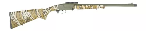 Charles Daly 930424 101Full Size 20 Gauge Break Open 3" 1rd Black Steel Single Shot Barrel & Receiver w/Picatinny Rail, Fixed Mossy Oak Bottomland Synthetic Stock, Beretta Benelli Mobil Choke System