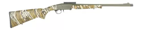 Charles Daly 930425 101Full Size 28 Gauge Break Open 3" 1rd Black Steel Single Shot Barrel & Receiver w/Picatinny Rail, Fixed Mossy Oak Bottomland Synthetic Stock, Beretta/Benelli Mobil Choke System