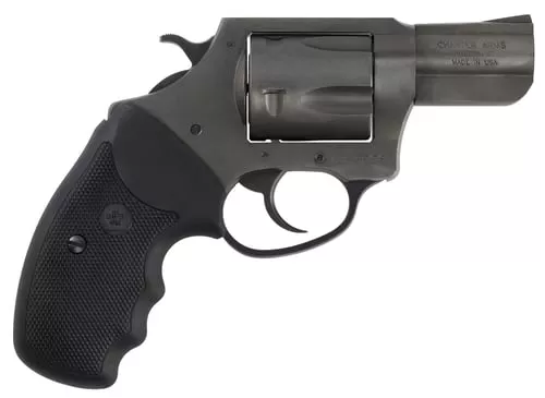 Charter Arms 64020 PitbullLarge 40 S&W, 5 Shot 2.30" Black Nitride Steel Barrel, Cylinder & Frame w/Black Finger Grooved Rubber Grip