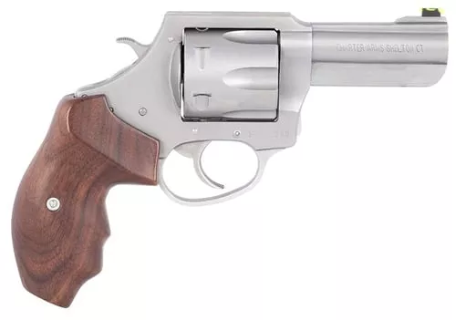 Charter Arms Professional V Revolver.357 Mag. Stainless Wood Grip Single 3 in. 6 rd.