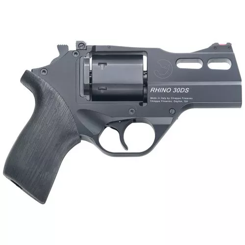 Chiappa Firearms 340289 Rhino 30DS 357 Mag 6rd 3" Blued Cylinder Black Steel Barrel Black Anodized Aluminum Frame with Black Rubber Grip