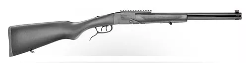 Chiappa Firearms 500260 Double Badger 22 LR 410 Gauge 1+1 rd 19" Black Single Shot Barrel, Blued Steel Receiver w/Picatinny Rail, Fixed Black Textured Synthetic Stock, Right Hand