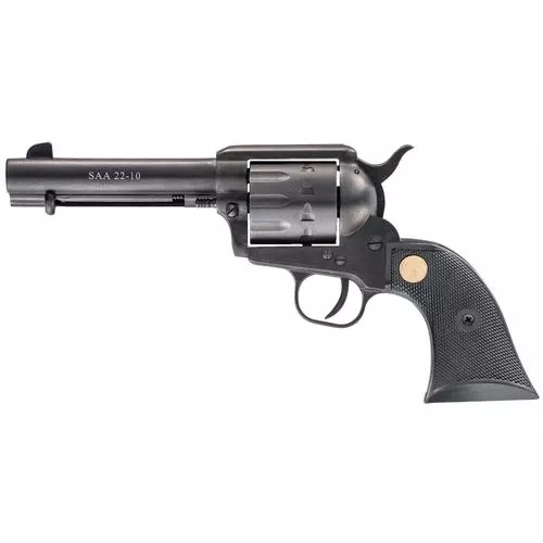 Chiappa Firearms CF340155 SAA 187322 LR 10rd 4.75" Overall Blued Steel with Black Polymer Grip