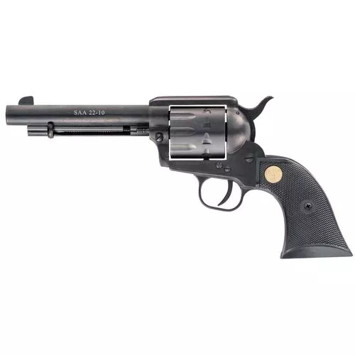 Chiappa Firearms CF340160 SAA 187322 LR 10rd 5.50" Overall Blued Steel with Black Polymer Grip
