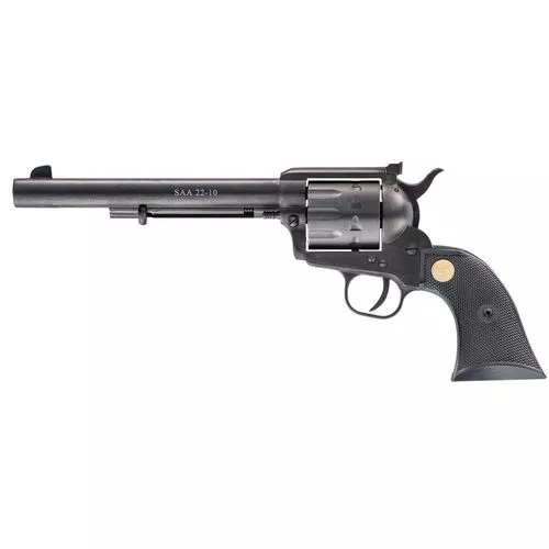 Chiappa Firearms CF340170 SAA 187322 LR 10rd 7.50" Overall Blued Steel with Black Polymer Grip