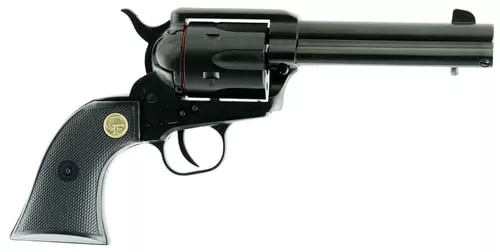 Chiappa Firearms CF340261 SAA 1873Medium Frame 17 HMR 6 Shot, 4.75" Blued Steel Barrel, Blued Steel Frame, Blued Cylinder, Black Plastic Grip, Exposed Hammer