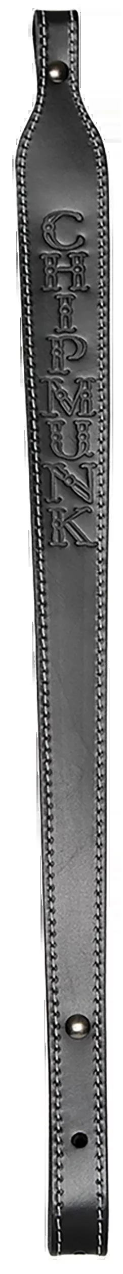 Chipmunk 80020 Black Leather Adjustable Rifle Sling