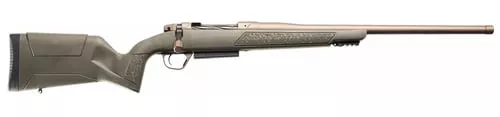 Christensen Arms 801-15048-01 Evoke450 Bushmaster 4+1 20" Burnt Bronze Cerakote Threaded Barrel, Burnt Bronze Cerakote Drilled & Tapped Receiver, Picatinny Rail Forend, OD Green Fixed Polymer Stock