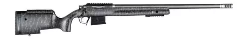 Christensen Arms 8010400500 BA Tactical Long Range 6mm Creedmoor 4+1 24" Carbon Fiber Barrel, Black Nitride Finish, Black with Gray Webbing Stock