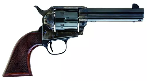 Cimarron AR410 Arizona Ranger45 Colt (LC) 6 Shot, 4.75" Blue w/Engraved "Arizona Ranger" Steel Barrel, Blued Cylinder, Color Case Hardened Steel Frame, Checkered Walnut Grip, Exposed Hammer
