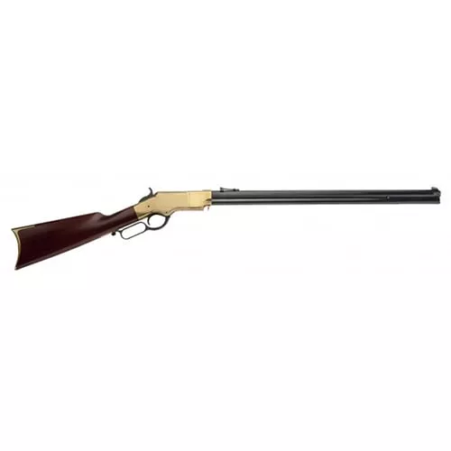 Cimarron CA288 1860 Henry Civilian 45 Colt (Long Colt) 12+1 24" Blued Octagon Barrel, Brass Stainless Steel Receiver, Walnut Fixed Stock, Right Hand