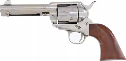 Cimarron Man With No Name .357 Mag/.38 Special 4.75" 6-Shot SAO Revolver - Silver Snake