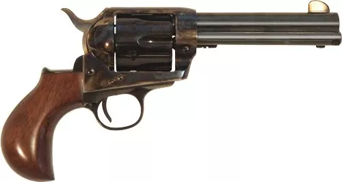 Cimarron Thunderball 357 Mag 4.75" 6-Shot SAO Revolver - Color Case Hardened/Blued Walnut Birdshead