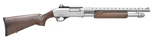 Citadel FRMN2020NKL MarinerFull Size 20 Gauge Pump 3" 4+1 18.50" Nickel Finished Heat Shield Barrel, Nickel Finished Aluminum Receiver w/Picatinny Rail, Black Fixed Walnut Stock