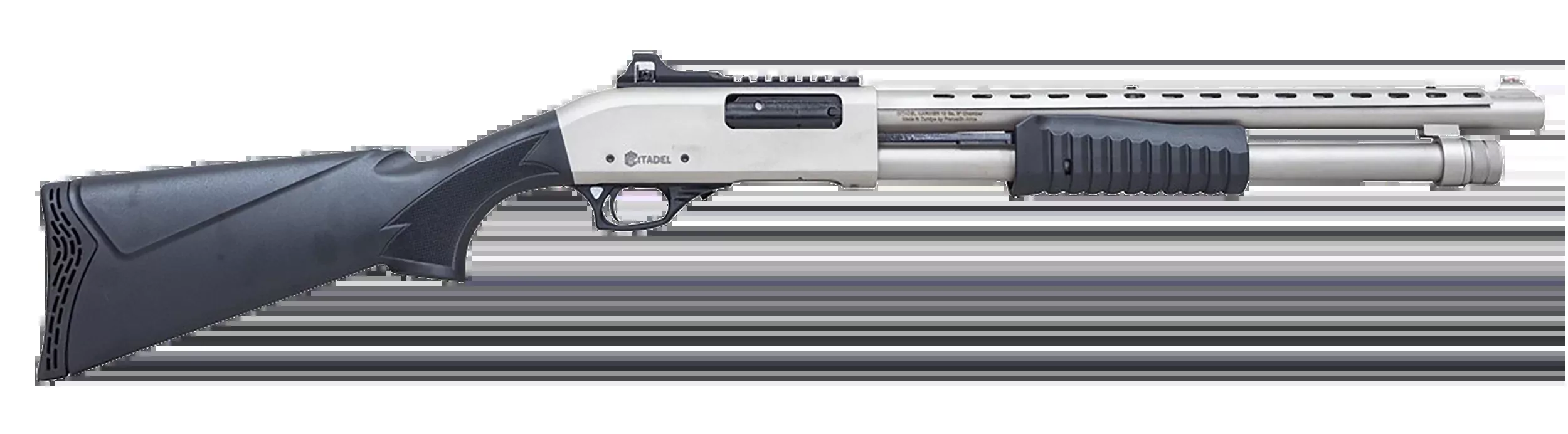 Citadel Mariner 20 Gauge 18.5" 4+1 3" Pump-Action Shotgun - Nickel / Black Synthetic
