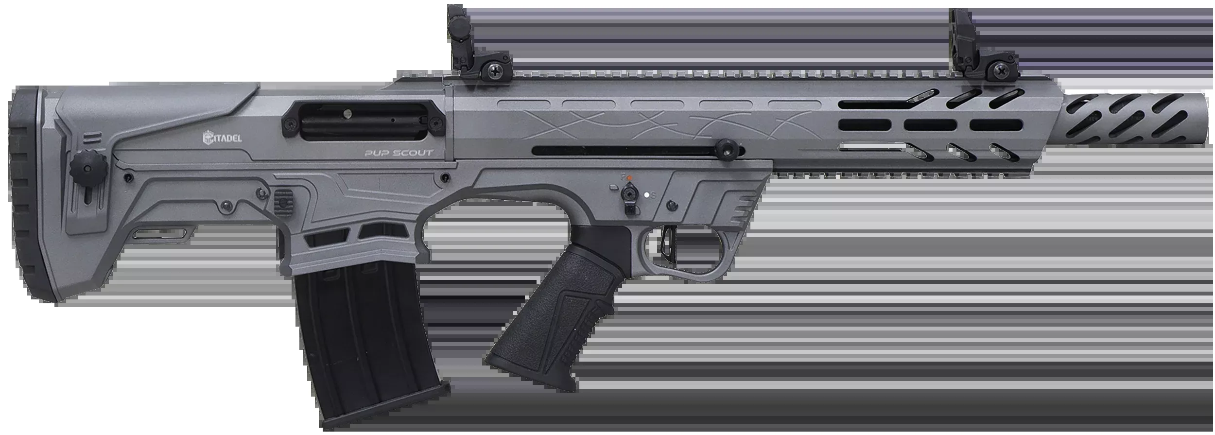 Citadel Pup Scout 12 Gauge 18.5" 5+1 Semi-Auto Shotgun - Gray