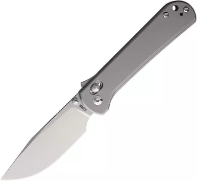 CJRB J1960-TI Bolt Recoil-Lock V2 Folding Knife - 3.25" AR-RPM9 Satin Drop Point Blade, Titanium Handles