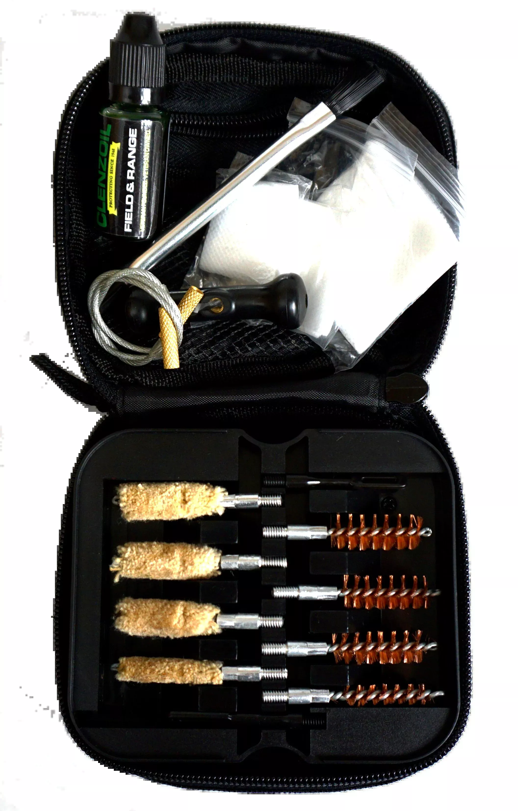 Clenzoil Field & Range Cleaning Kit Multi-Caliber Pistol 17-Piece Black