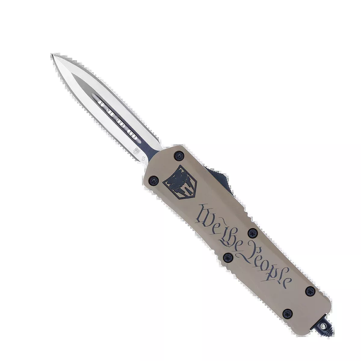 CobraTec FS-3 We The People Medium 3" D2 Steel Dagger OTF Knife