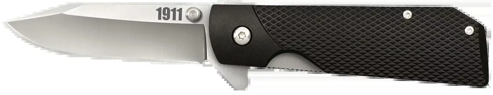 Cold Steel 20NPJAA 1911 3" Folding Clip Point Plain 4034 SS Blade Black Griv-Ex Handle