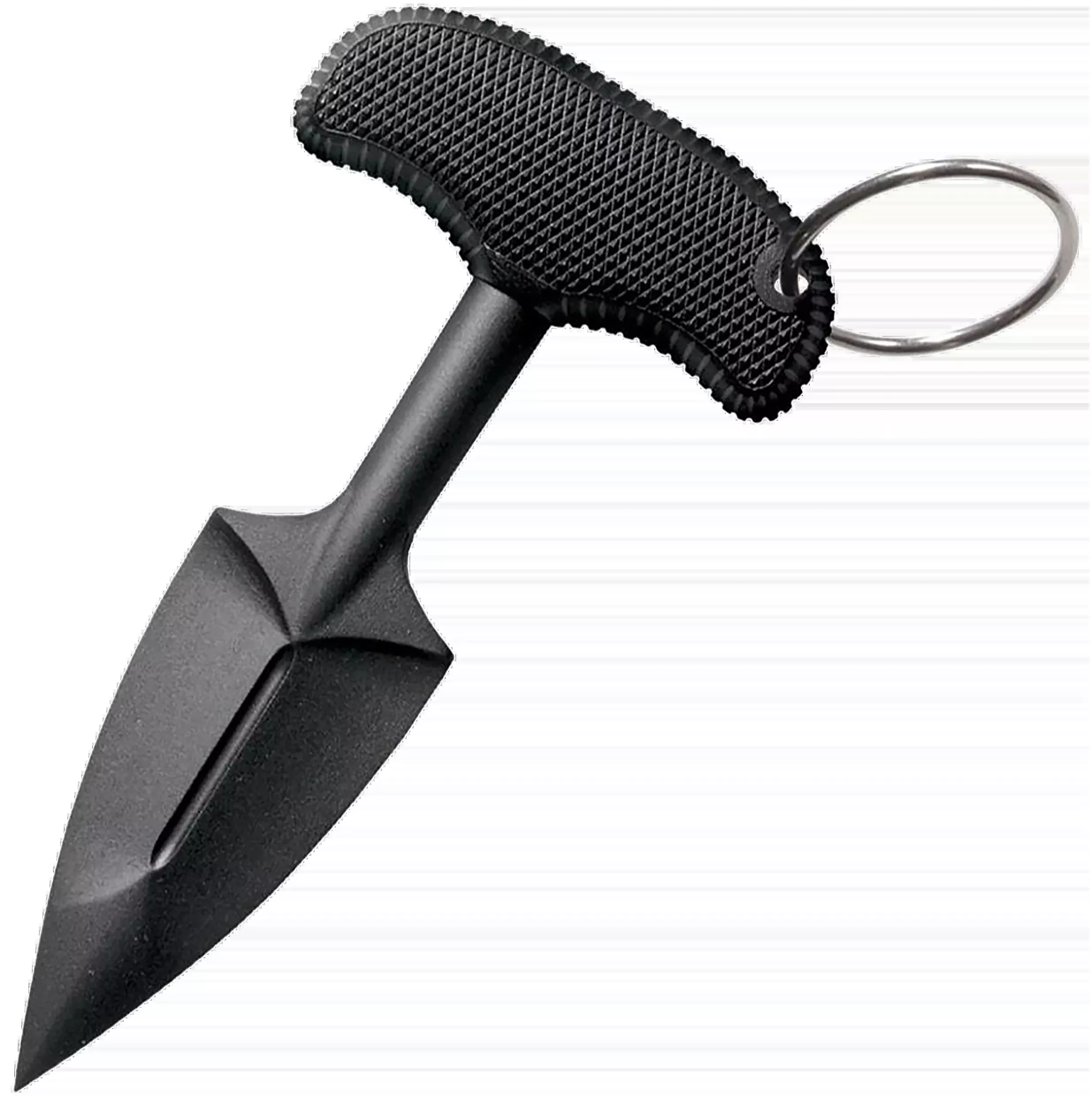 Cold Steel 92FPB FGX Push Blade II 2.25" Fixed Plain Spear Point Black Griv-Ex Blade Black Kray-Ex Handle