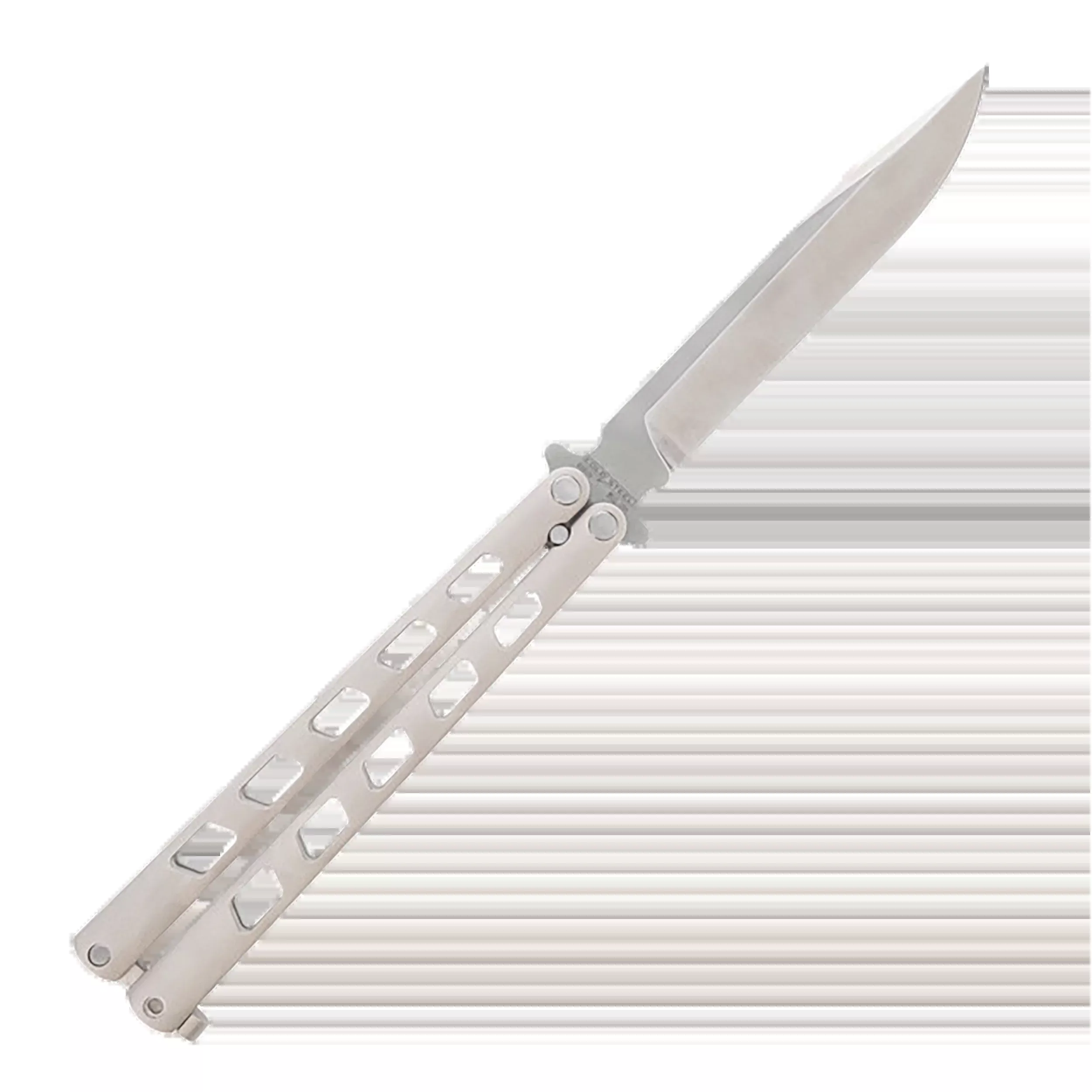 Cold Steel Arc Angel Balisong 5.45" Folding Clip Point Plain Satin S35VN SS Aluminum Handle