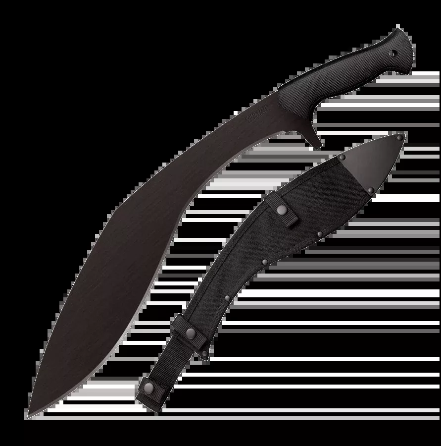 Cold Steel Royal Kukri Machete 15.5" 65Mn Carbon Steel Black Polypropylene Handle