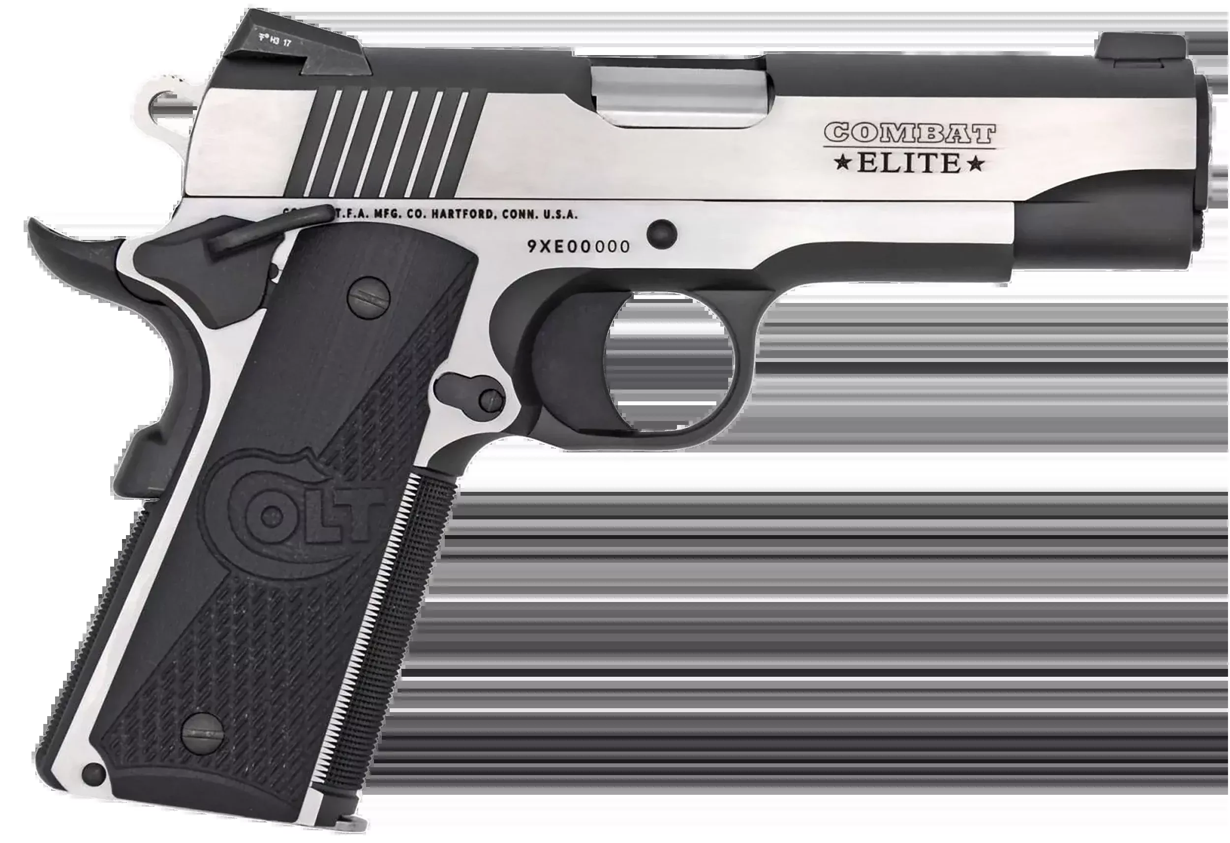 Colt Mfg Combat Elite Commander 9mm Luger 4.25" 8+1 SAO Pistol