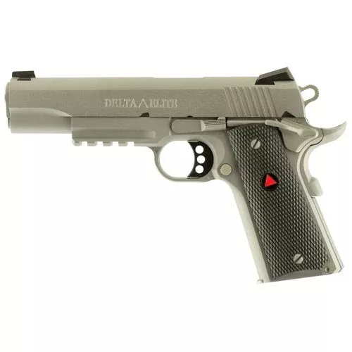 Colt Mfg O2020RG 1911 Delta Elite 10mm Auto 5" 8+1 Stainless Steel Black Polymer with Integrated Delta Medallion Grip
