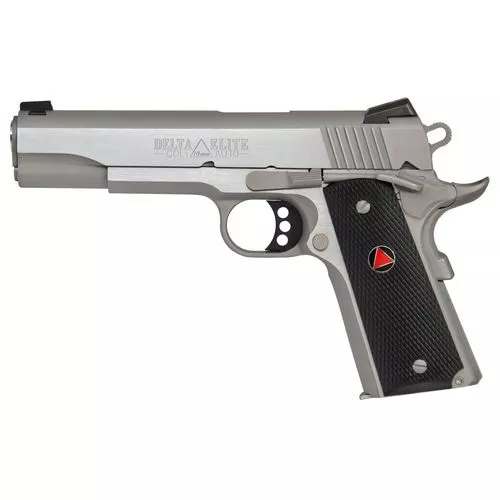 Colt Mfg O2020XE 1911 Delta Elite 10mm Auto 5" 8+1 Stainless Steel Black Polymer with Integrated Delta Medallion Grip
