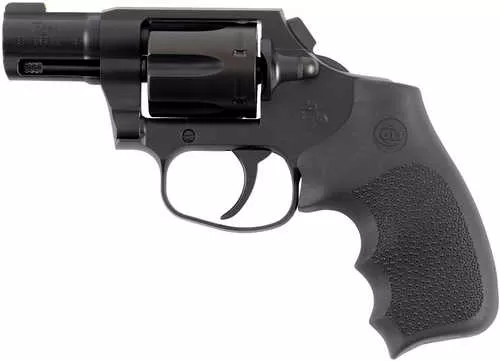 Colt Night Cobra 38 Special +P 6 Shot 2" Black PVD Stainless Steel Barrel, Cylinder & Frame, Black Hogue Overmolded Grip, Exposed Hammer
