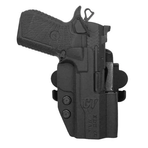 Comp-Tac C241WC258RBKN InternationalOWB Wilson Combat EDC X9 Rail Black Kydex