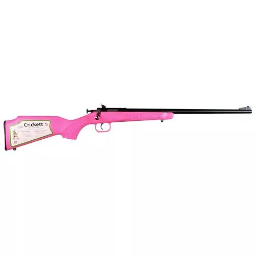 Crickett KSA2220 Crickett22 LR 1rd 16.13" Blued Pink Synthetic Stock Right Hand (Youth)