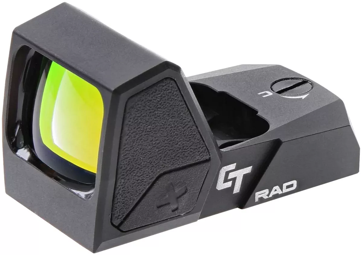 Crimson Trace 0101890 CT RADMatte Black 1x24mm 5 MOA Green Dot Reticle, CT RAD/Docter Footprint