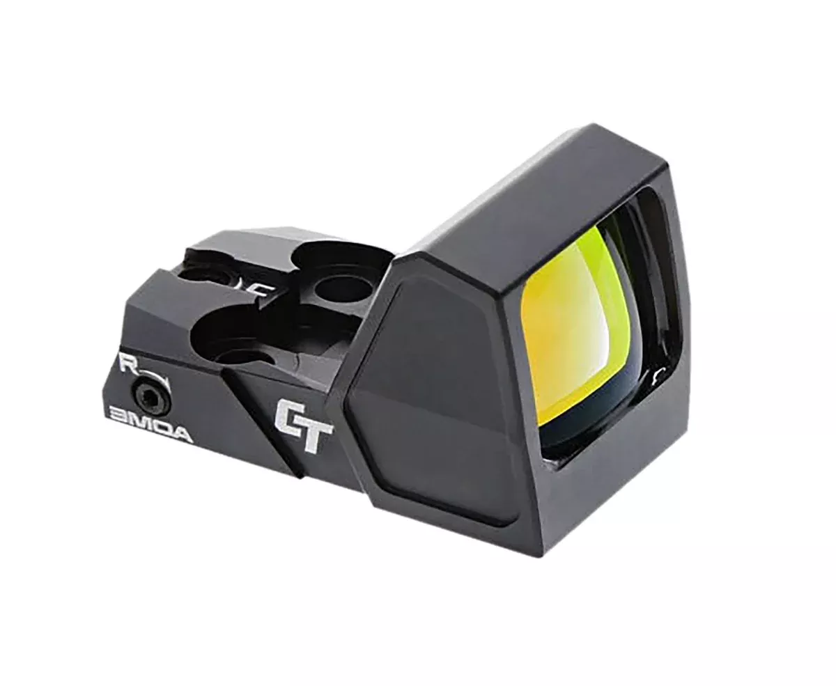 Crimson Trace 0101970 CT RAD Micro Pro Matte Black 1x21mm 3 MOA Red Dot Reticle, CT Micro/JPoint/Shield RMS Footprint