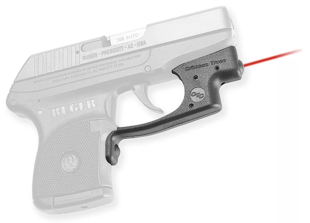 Crimson Trace 0122501 LaserguardFits Ruger LCP (Except Gen II LCP), Red Laser Black Polymer Trigger Guard Mount