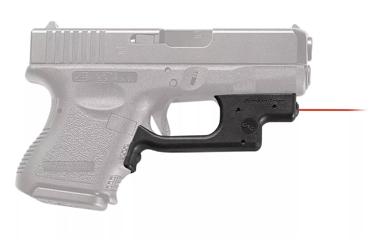 Crimson Trace 0123401 LaserguardCompatible w/Glock Compact & Sumcompact, Red Laser Black Polymer
