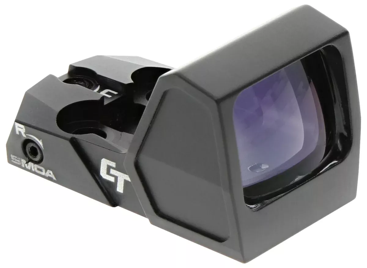 Crimson Trace 013000038 CT RAD Micro Pro Black Anodized 1x21mm 5 MOA Green Dot Reticle, CT Micro/JPoint/Shield RMS Footprint